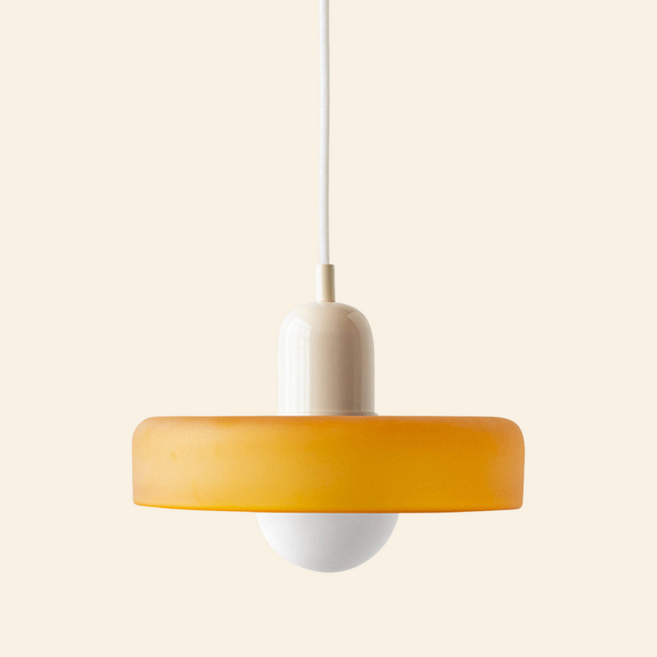 Lámpara colgante de vidrio coloreado | Diseño moderno y elegante