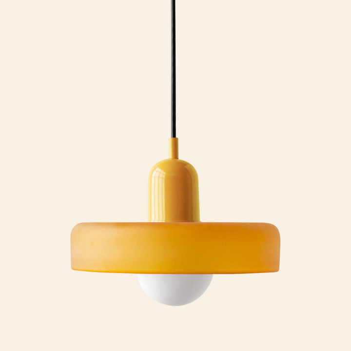 Lámpara colgante de vidrio coloreado | Diseño moderno y elegante