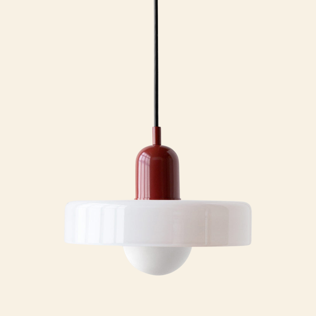 Lámpara colgante de vidrio coloreado | Diseño moderno y elegante