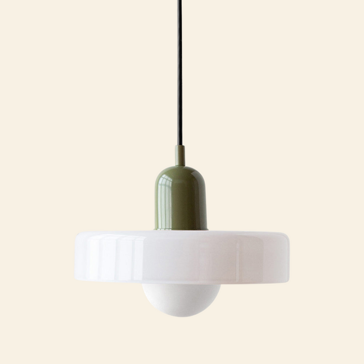 Lámpara colgante de vidrio coloreado | Diseño moderno y elegante