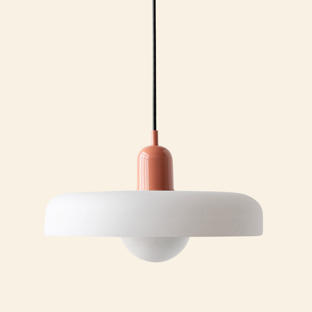 Lámpara colgante de vidrio coloreado | Diseño moderno y elegante