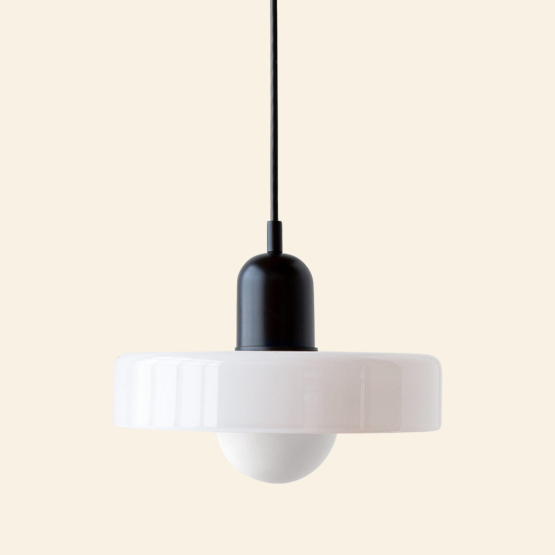 Lámpara colgante de vidrio coloreado | Diseño moderno y elegante