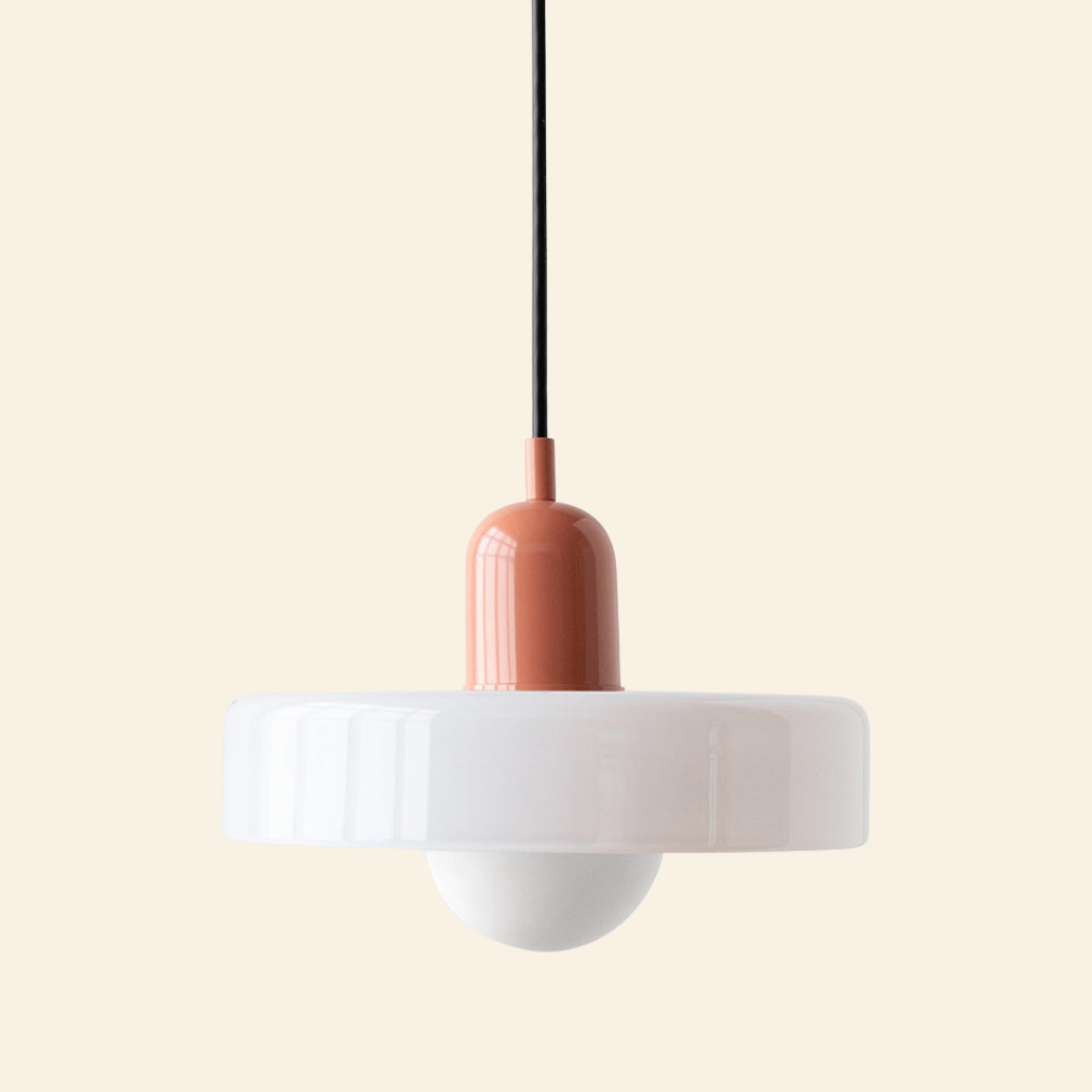 Lámpara colgante de vidrio coloreado | Diseño moderno y elegante
