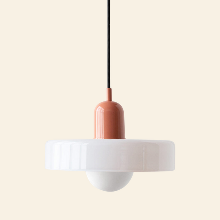 Lámpara colgante de vidrio coloreado | Diseño moderno y elegante