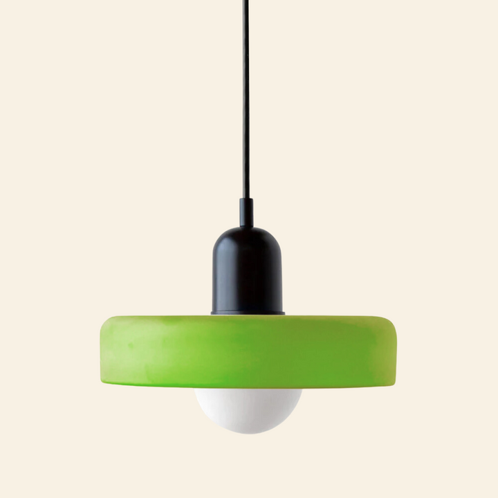 Lámpara colgante de vidrio coloreado | Diseño moderno y elegante