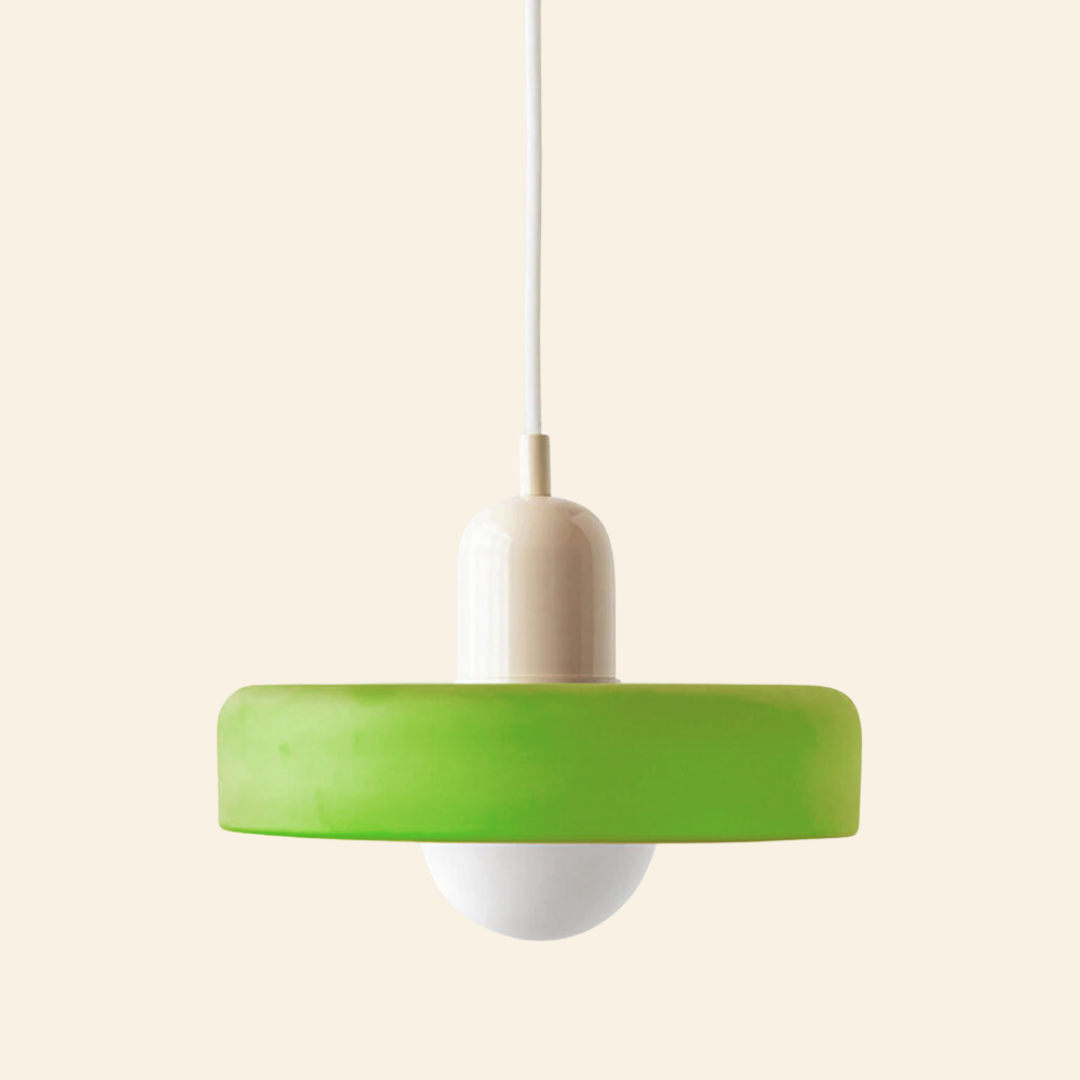 Lámpara colgante de vidrio coloreado | Diseño moderno y elegante