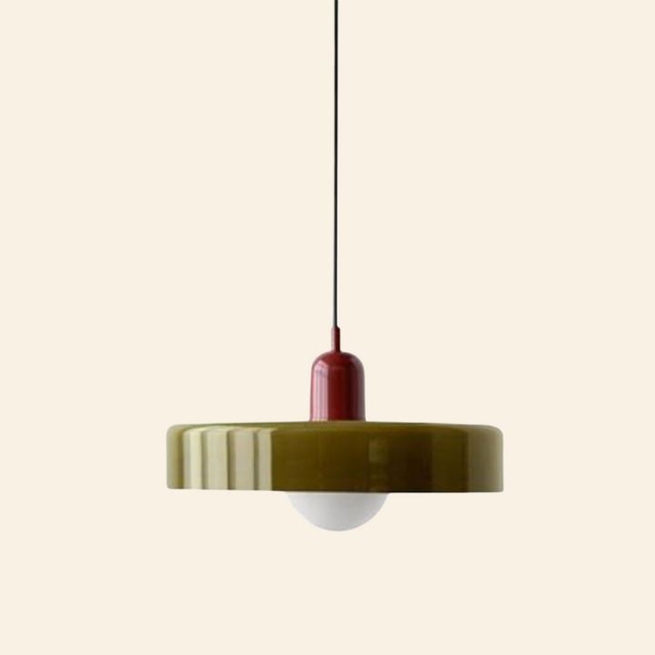Lámpara colgante de vidrio coloreado | Diseño moderno y elegante