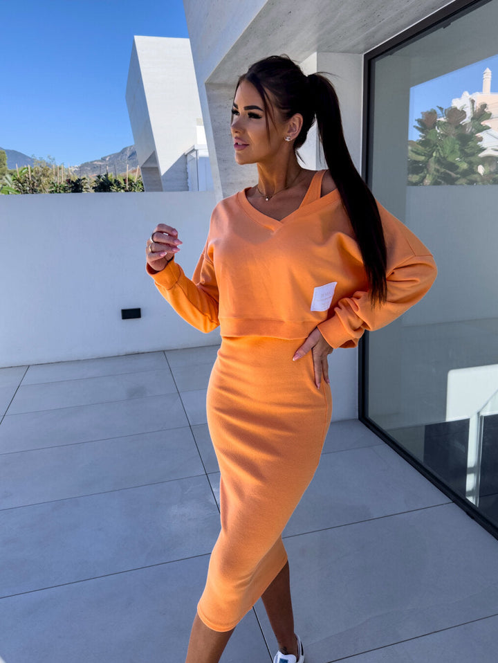 Conjunto de sudadera y vestido Monique | Comodidad y elegancia para el día a día