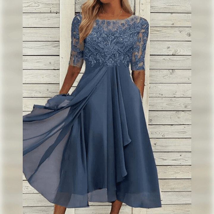 Vestido midi de encaje Jara | Elegancia y comodidad