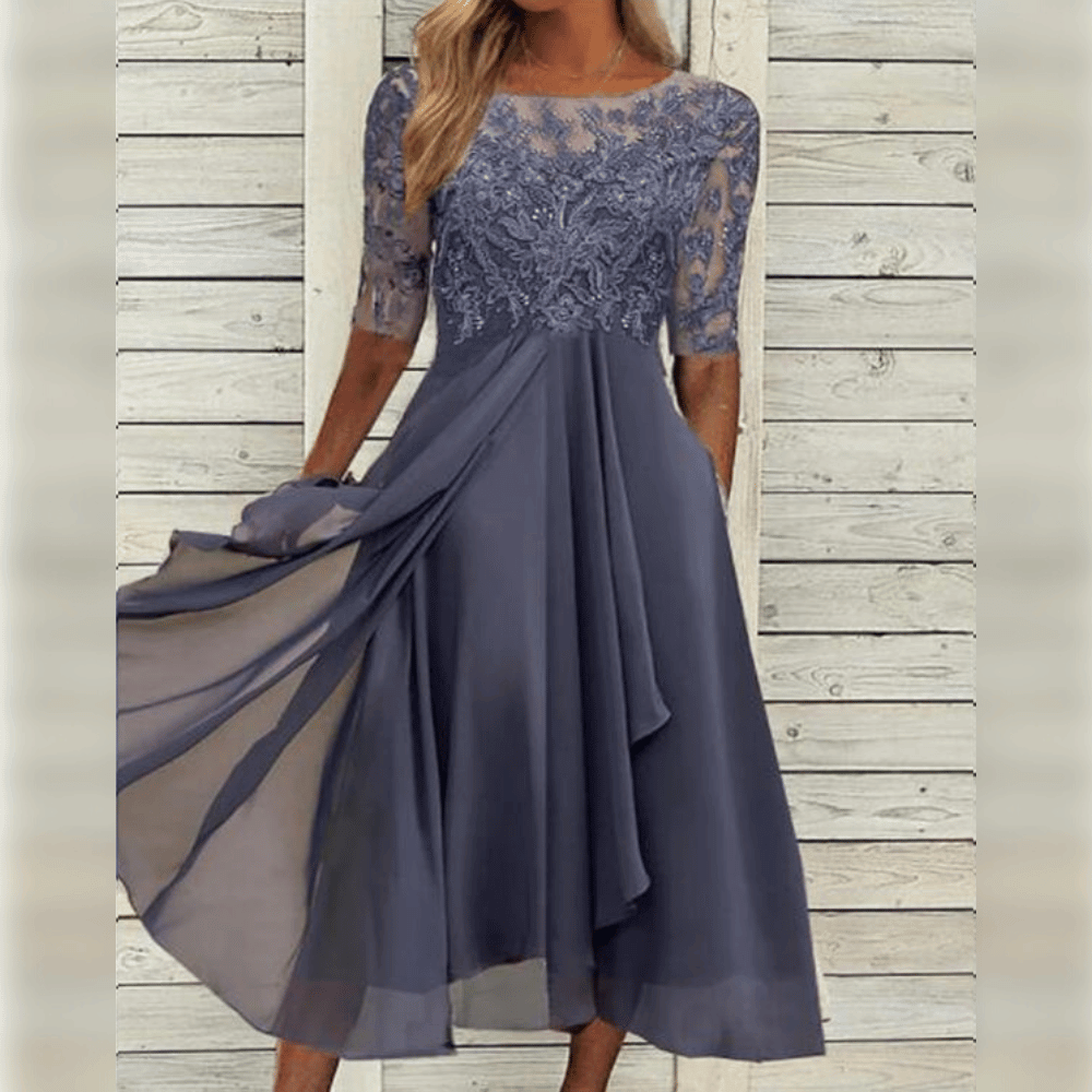 Vestido midi de encaje Jara | Elegancia y comodidad