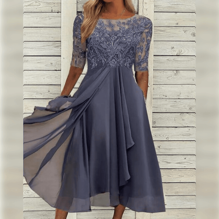 Vestido midi de encaje Jara | Elegancia y comodidad