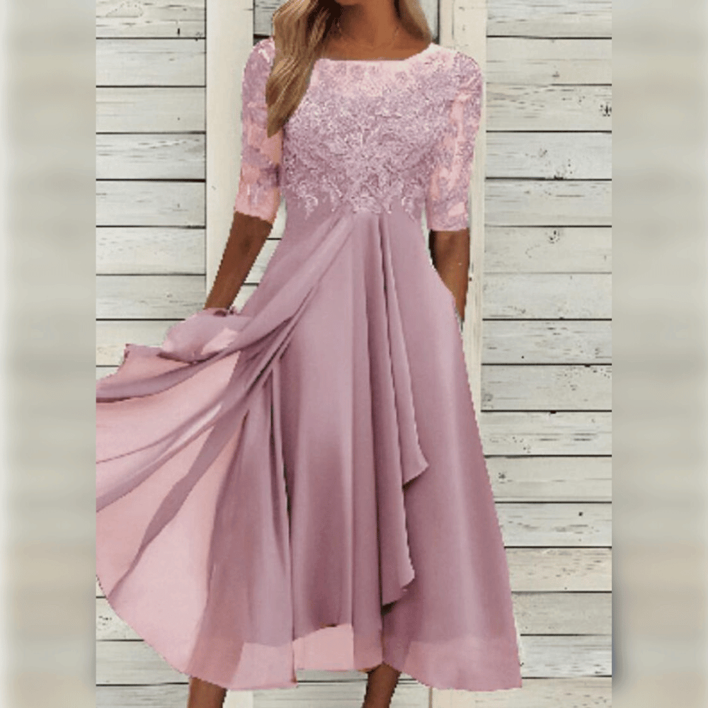 Vestido midi de encaje Jara | Elegancia y comodidad