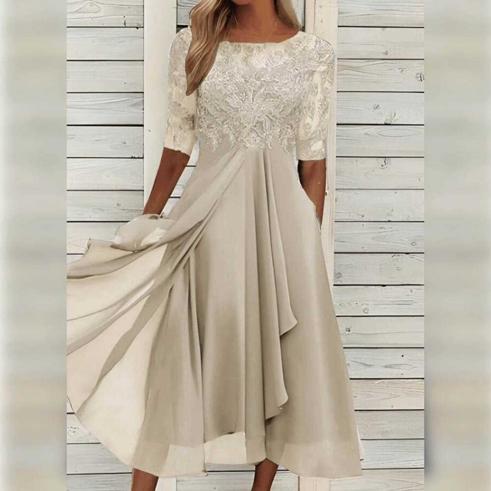 Vestido midi de encaje Jara | Elegancia y comodidad