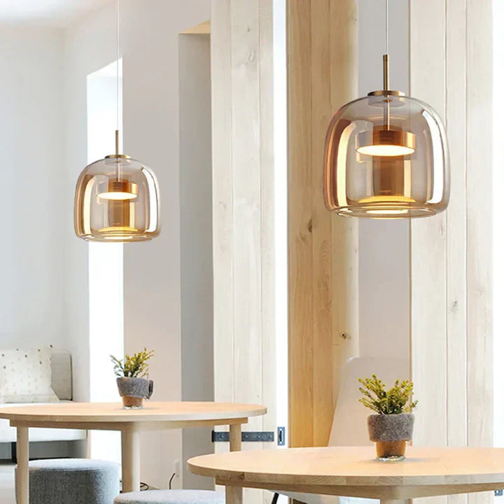 VitraLume - Lampe suspendue en verre élégante et moderne