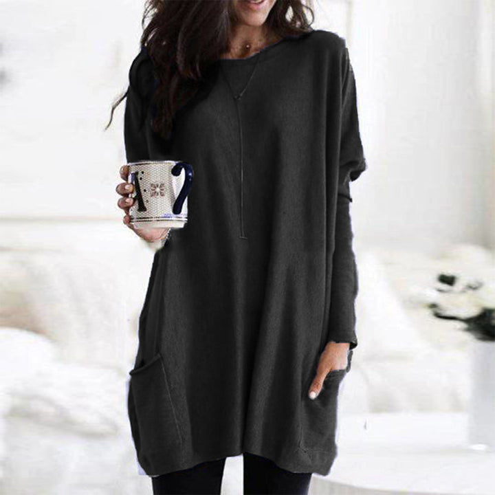Elara | Pull tunique décontracté avec poches | Confort & style au quotidien