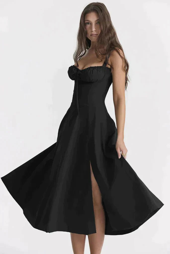Robe Florale avec Corset | Élégance Décontractée & Charme Estival