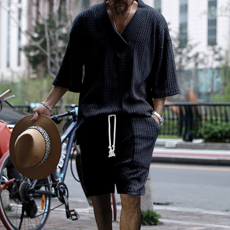 Comfy Boho Duo | Ensemble Estival Homme Oversize avec Coupe Décontractée