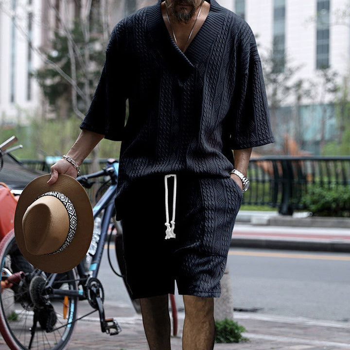 Comfy Boho Duo | Ensemble Estival Homme Oversize avec Coupe Décontractée