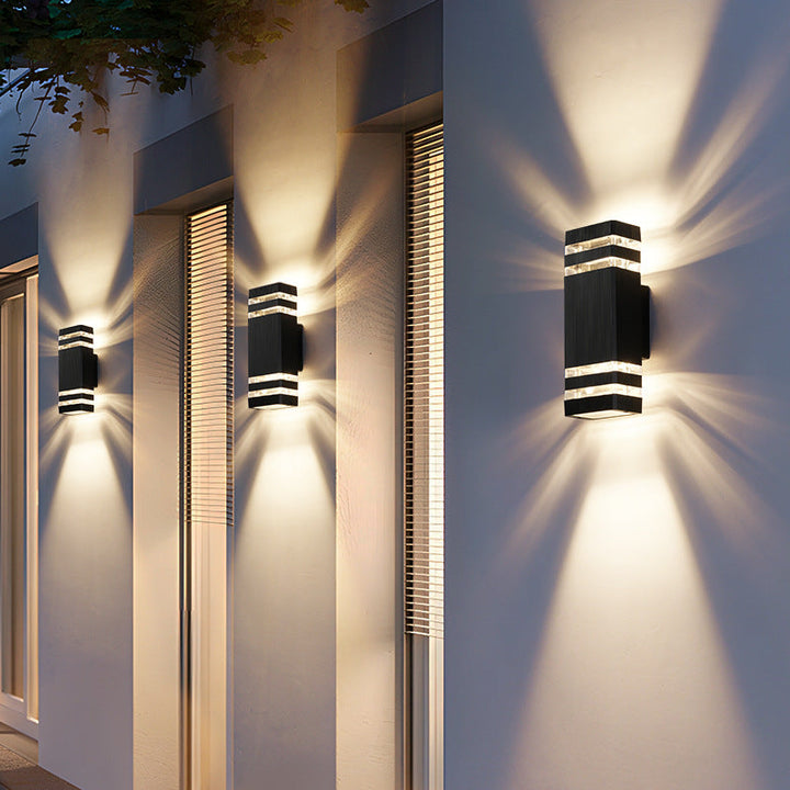 Applique murale extérieure 2-Way | Design moderne | Lumière LED haut et bas
