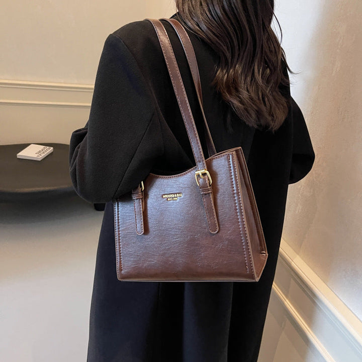 Emma Tote Bag | Vintage Vegan Leather, Spacieux et pratique