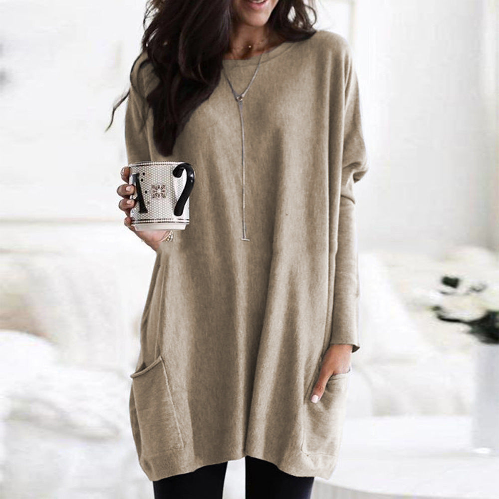 Elara | Pull tunique décontracté avec poches | Confort & style au quotidien