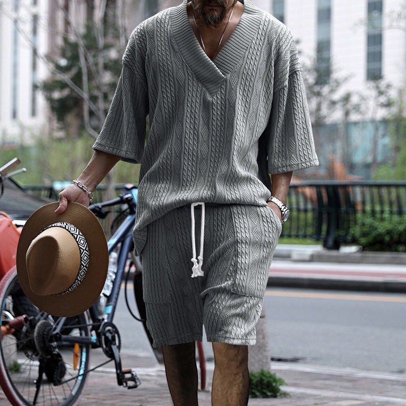 Comfy Boho Duo | Ensemble Estival Homme Oversize avec Coupe Décontractée