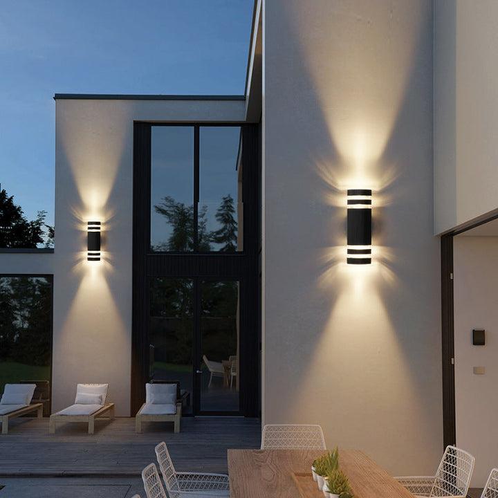 Applique murale extérieure 2-Way | Design moderne | Lumière LED haut et bas