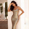 Luna Shiny Midi Dress with Zipper | Luxury & Modern for Any Occasion