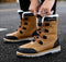 Botas de invierno para hombres - Zapatos de nieve forrados y cálidos con suela antideslizante