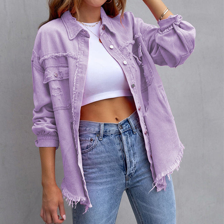 Valerié Veste en denim décontractée pour femme | Style et confort au quotidien