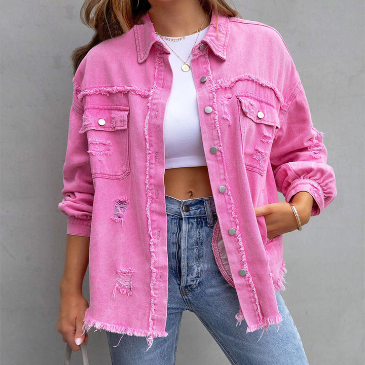 Valerié Veste en denim décontractée pour femme | Style et confort au quotidien
