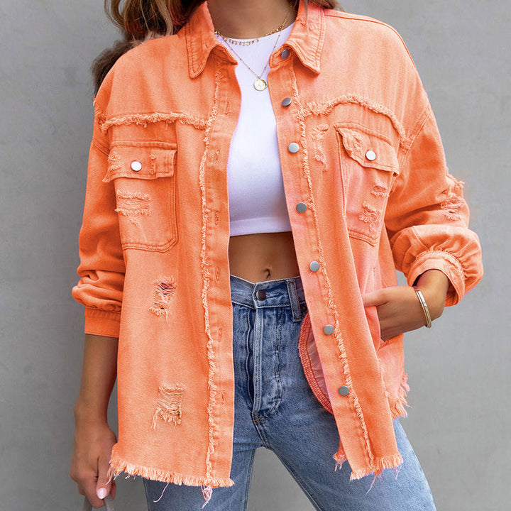 Valerié Veste en denim décontractée pour femme | Style et confort au quotidien