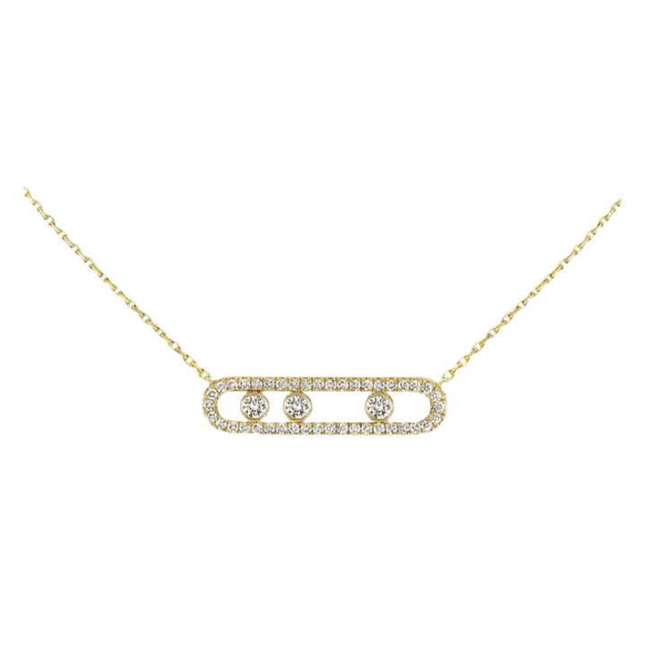 Ester | Aurora Collier avec diamants mobiles - élégant, raffiné & intemporel