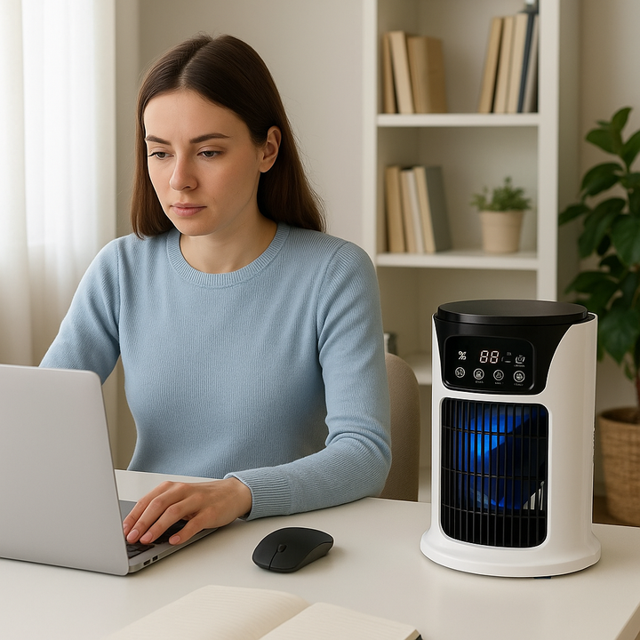 Climatiseur Mobile Sans Conduit BoreaCool – Refroidisseur d’Air Silencieux et Économe, 5-en-1