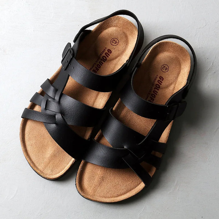 Sandales Dori pour femmes avec design tressé | Chaussures d'été orthopédiques avec semelle confort