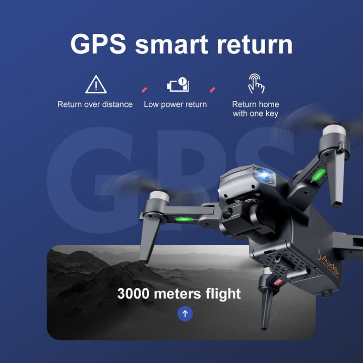 RG109 Pro Drone - Drone HD 8K avec double caméra, GPS et moteurs sans balais