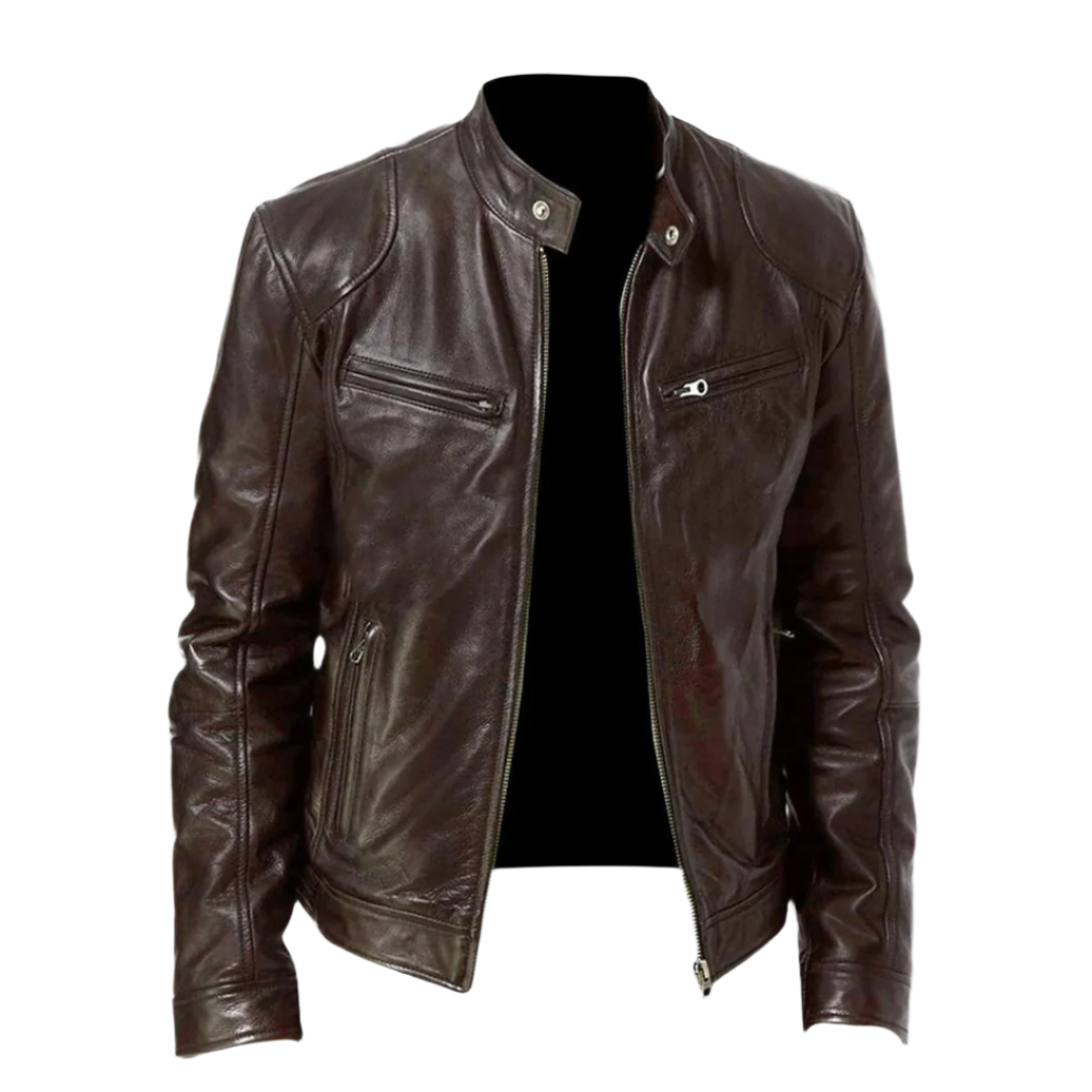 Calvin | Veste en cuir pour hommes