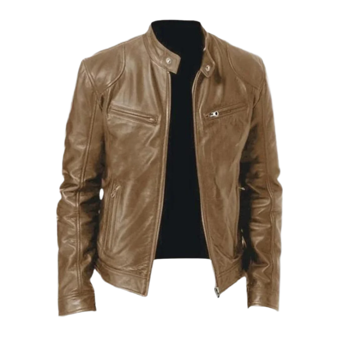 Calvin | Veste en cuir pour hommes