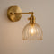 Lampe murale rétro avec bouton tulipe en verre pour l'intérieur