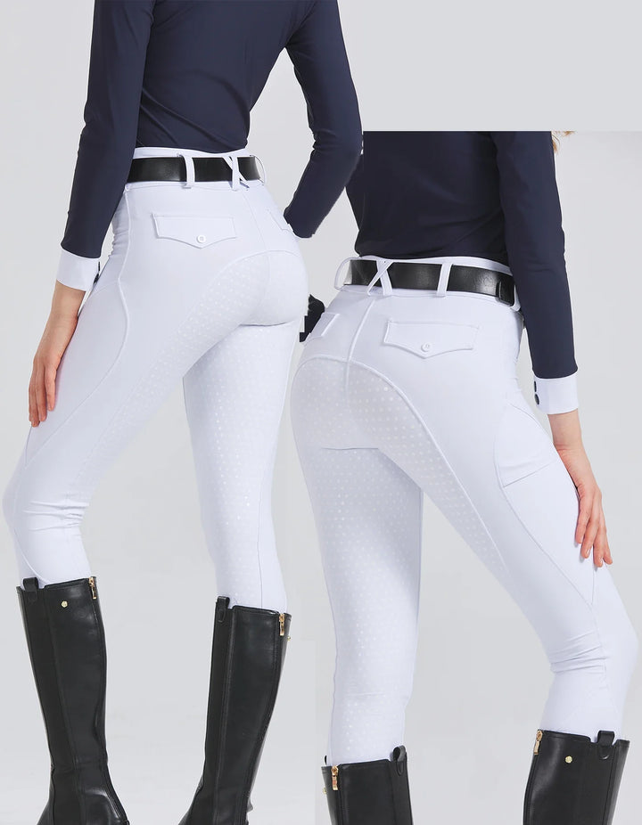 Culotte d’équitation Equina Femme – Pantalon avec Grip Silicone Antidérapant & Séchage Rapide