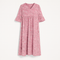 Vestido con estampado floral para mujer - Corte midi