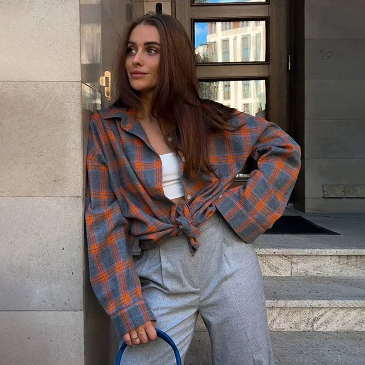 Camisa a cuadros extragrande | Algodón | Casual y cómoda