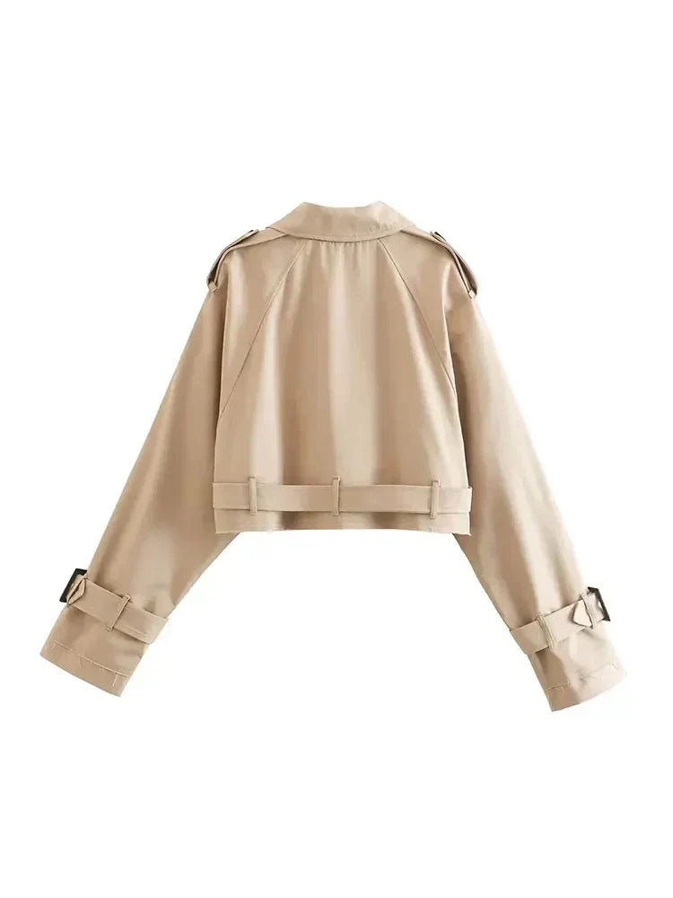 Trench-coat court élégant Lilly | Coupe féminine & style intemporel