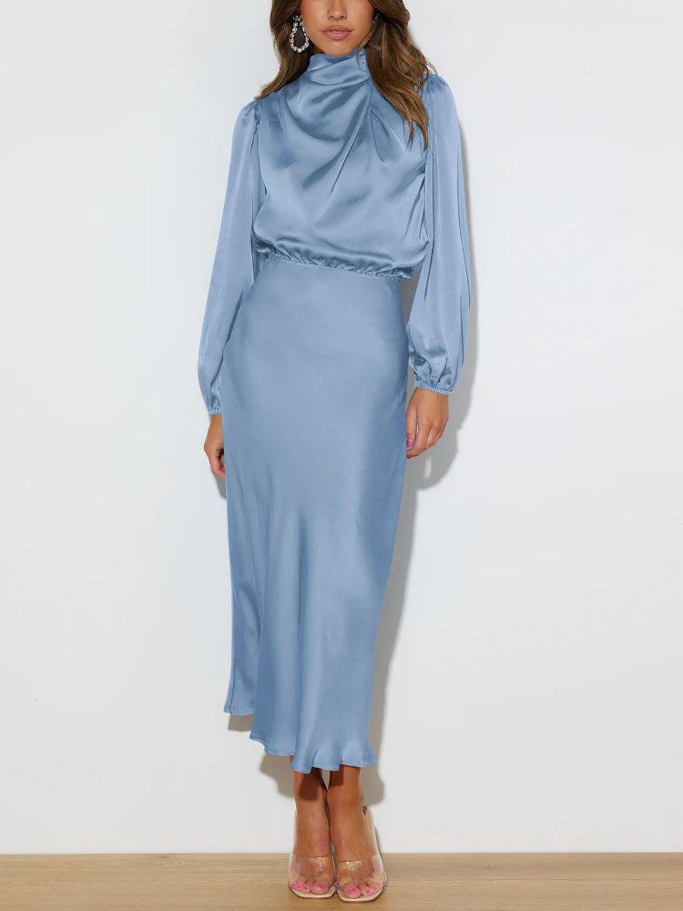 Audra - Elegante abito a maniche lunghe, perfetto per tutte le occasioni