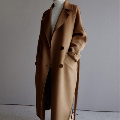 Ivalo Manteau en Laine Luxueux | Manteau de Printemps Élégant