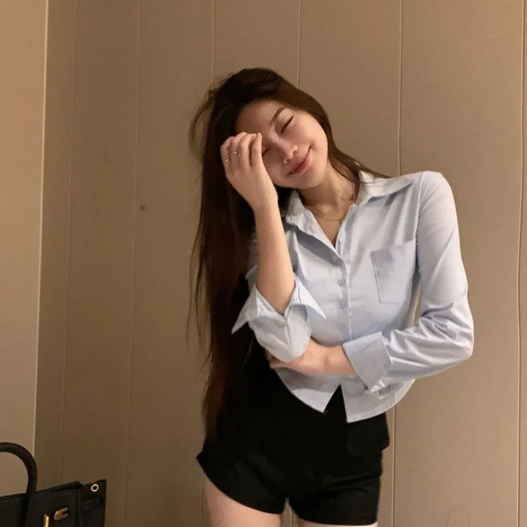 Ashleya | Camisa elegante y ajustada para mujer | Estilo refinado y corte entallado