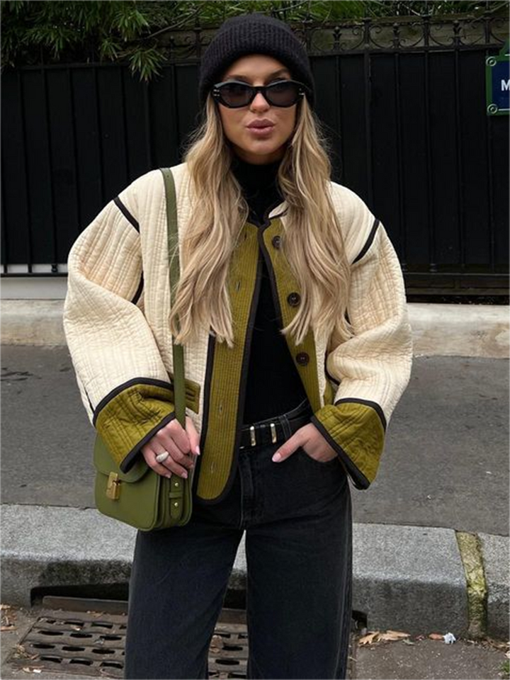 Michon | Veste matelassée surdimensionnée pour femmes de style français - Confortable & à la mode
