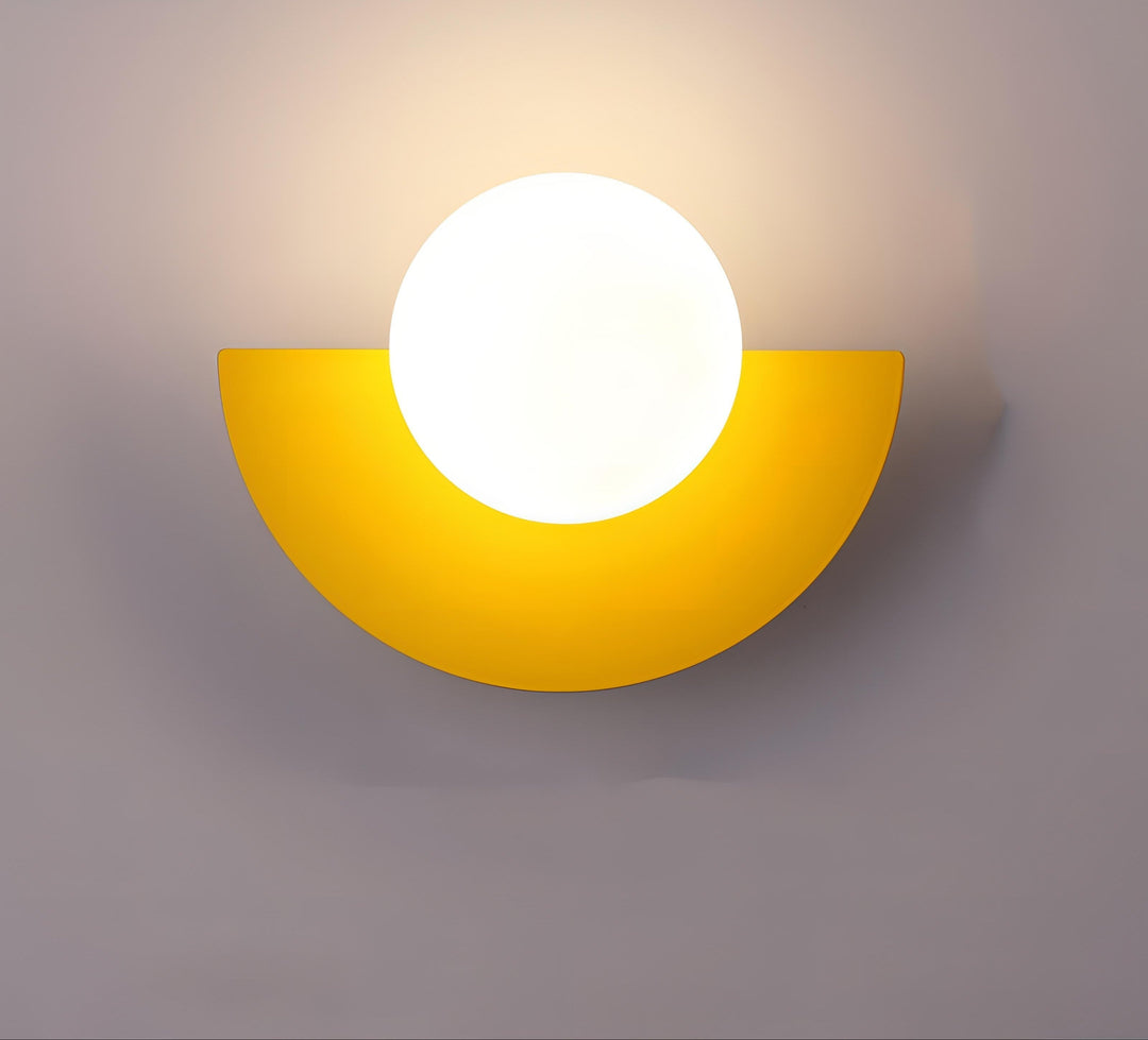 Applique murale LED demi-cercle | Design moderne | Éclairage doux pour intérieur