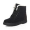 Bottes d'hiver pour femmes doublées de laine polaire - Bottines à lacets chaudes