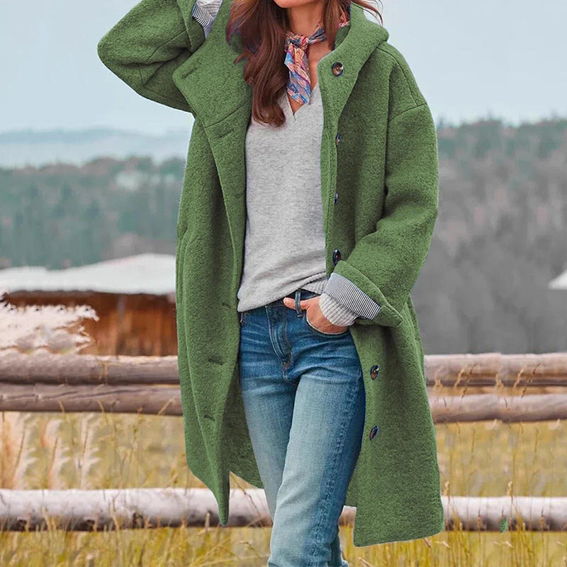 Abrigo largo Merle de moda para mujer | Cortavientos elegante y cómodo
